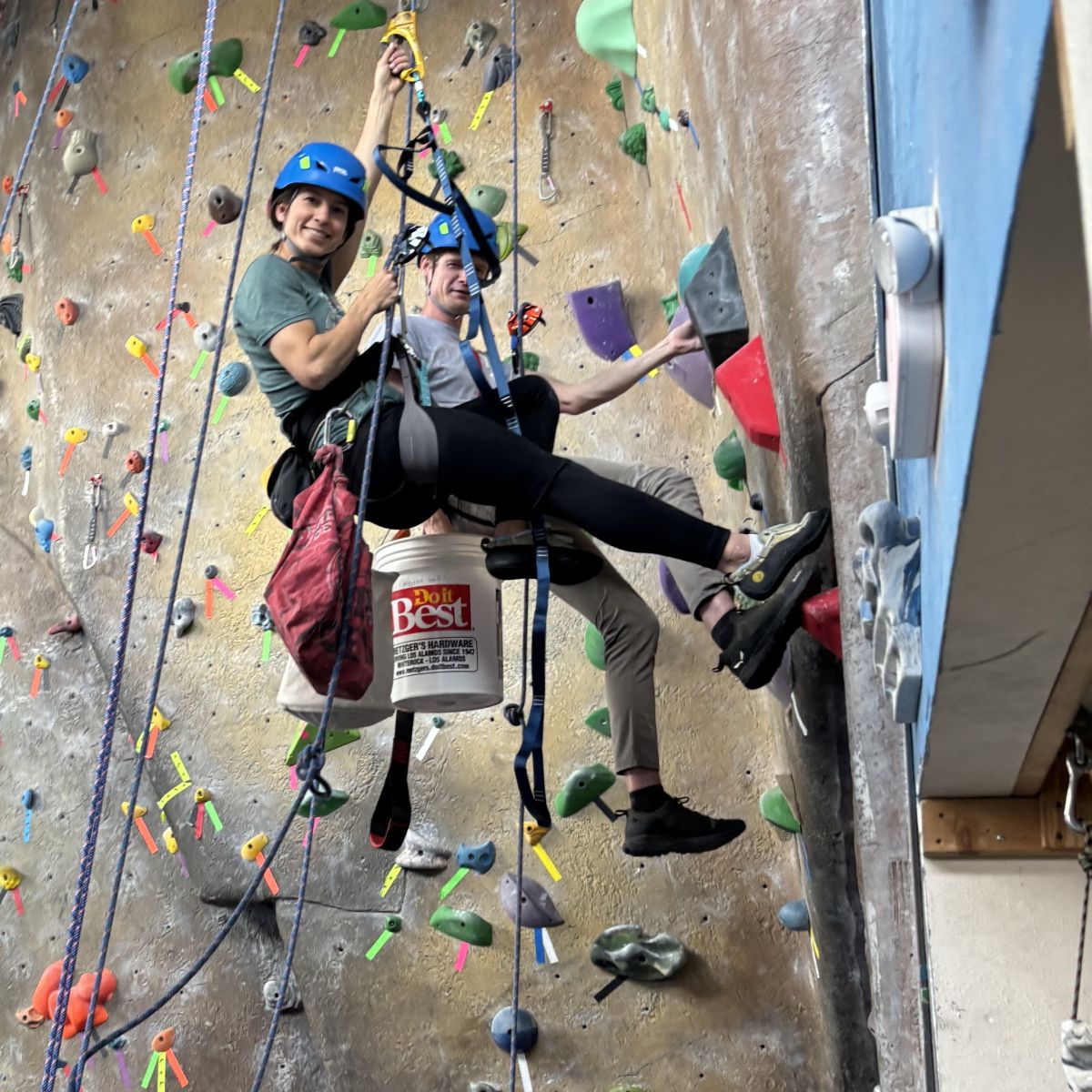 Climbing Wall Belayers