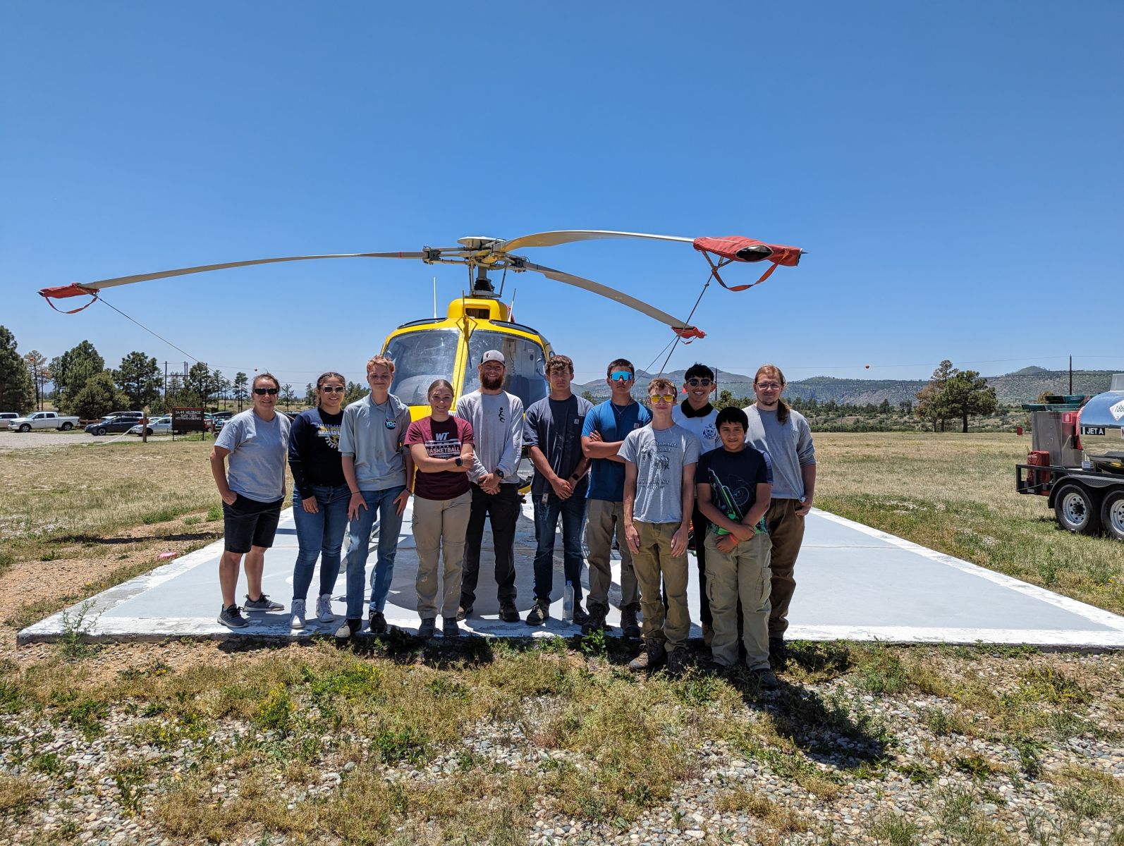 Youth working outdoors in community programs